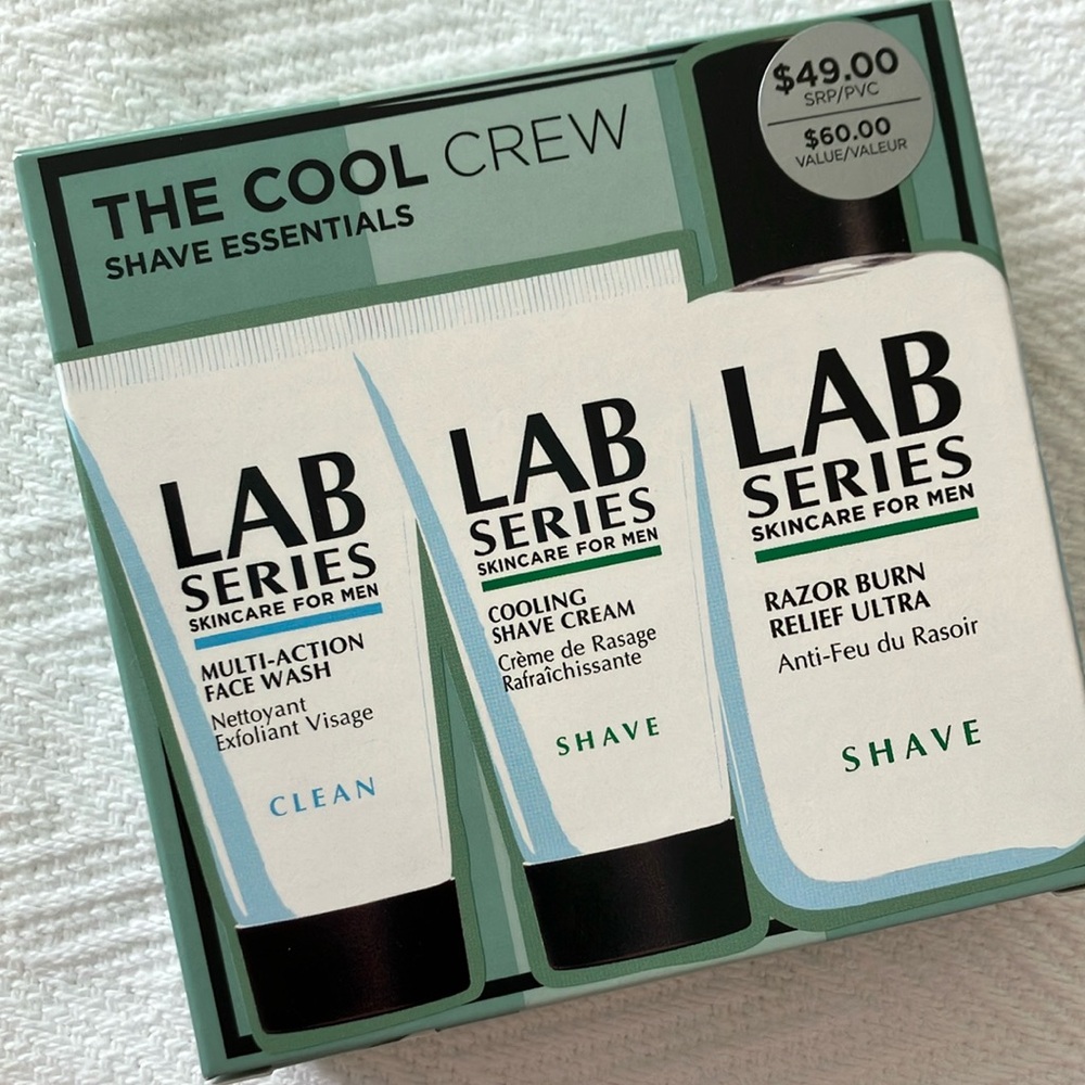 Skincare for Men Shave Essentials Set - Black and White